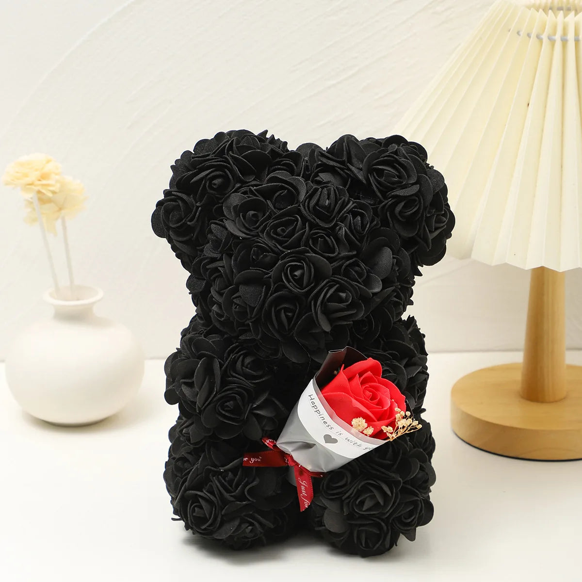 Foam Rose Teddy Bear Bouquet