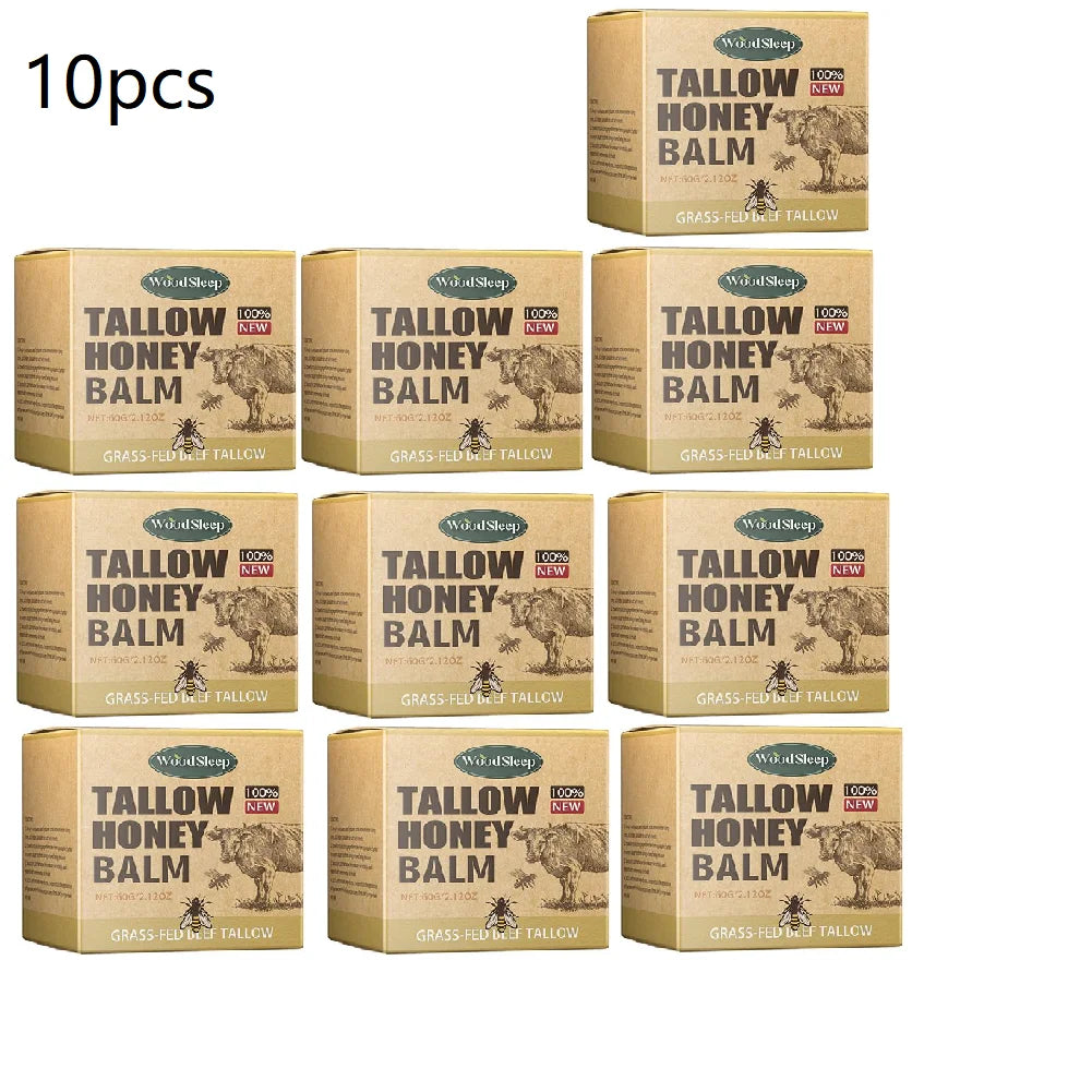 Whipped Beef Tallow Honey Balm - Moisturizing Face & Body Cream