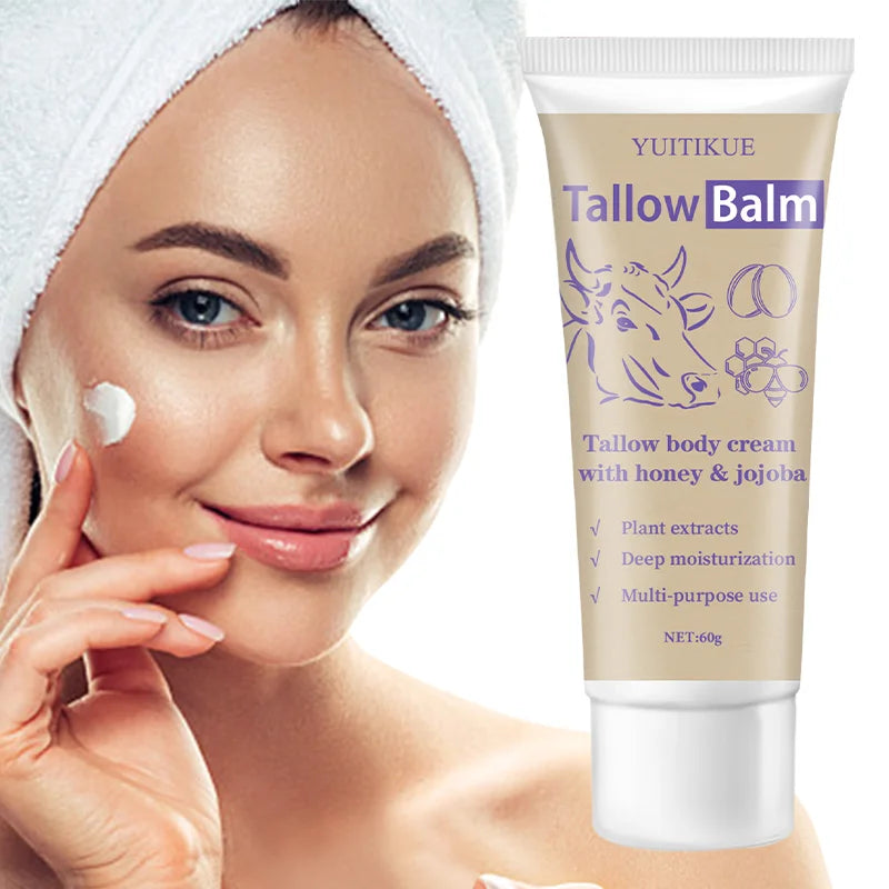 Tallow Body Balm - Multi-Purpose Moisturizer for Hands, Feet & Face