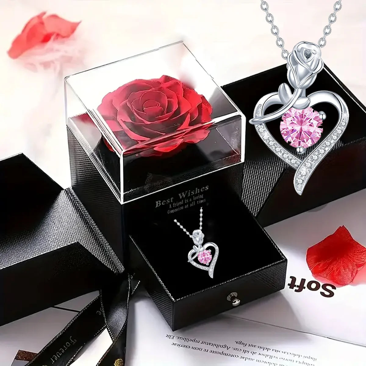 Jewelry Box with Heart Necklace