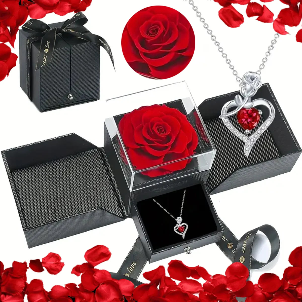 Jewelry Box with Heart Necklace