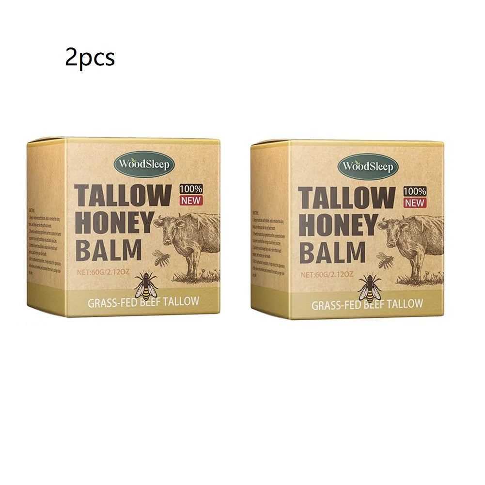 Whipped Beef Tallow Honey Balm - Moisturizing Face & Body Cream