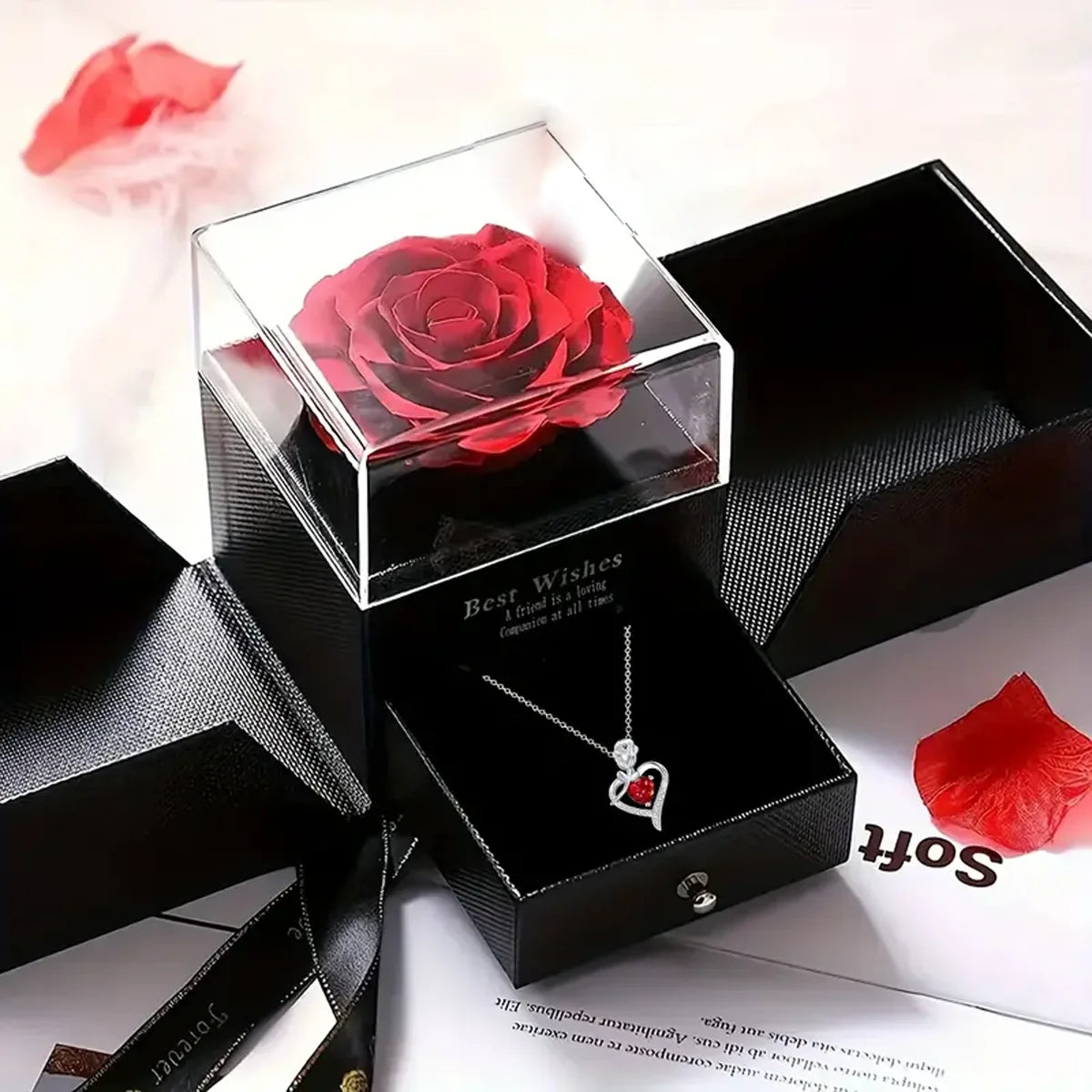 Jewelry Box with Heart Necklace