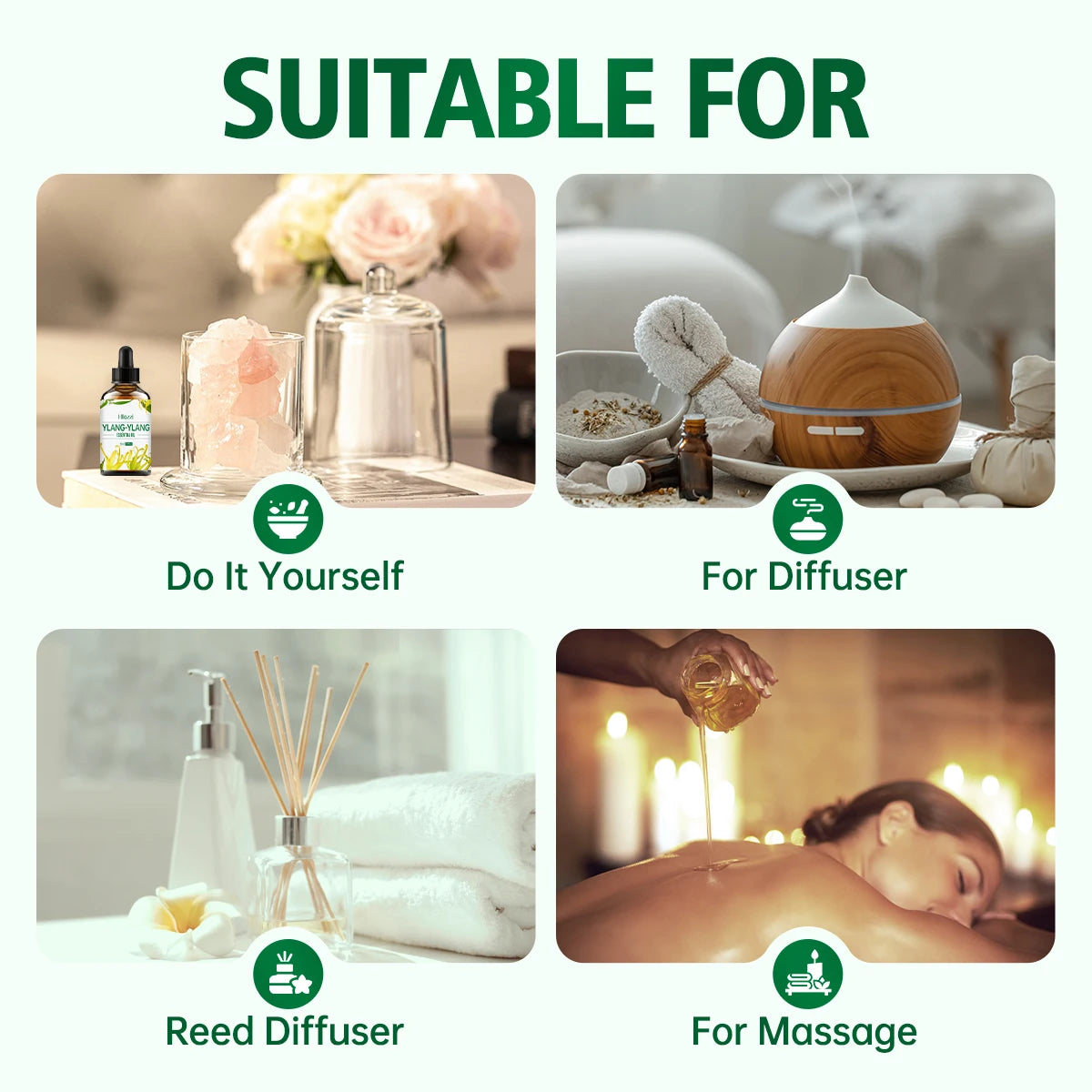 Ylang Ylang Essential Oil - Aromatherapy & Massage Oil