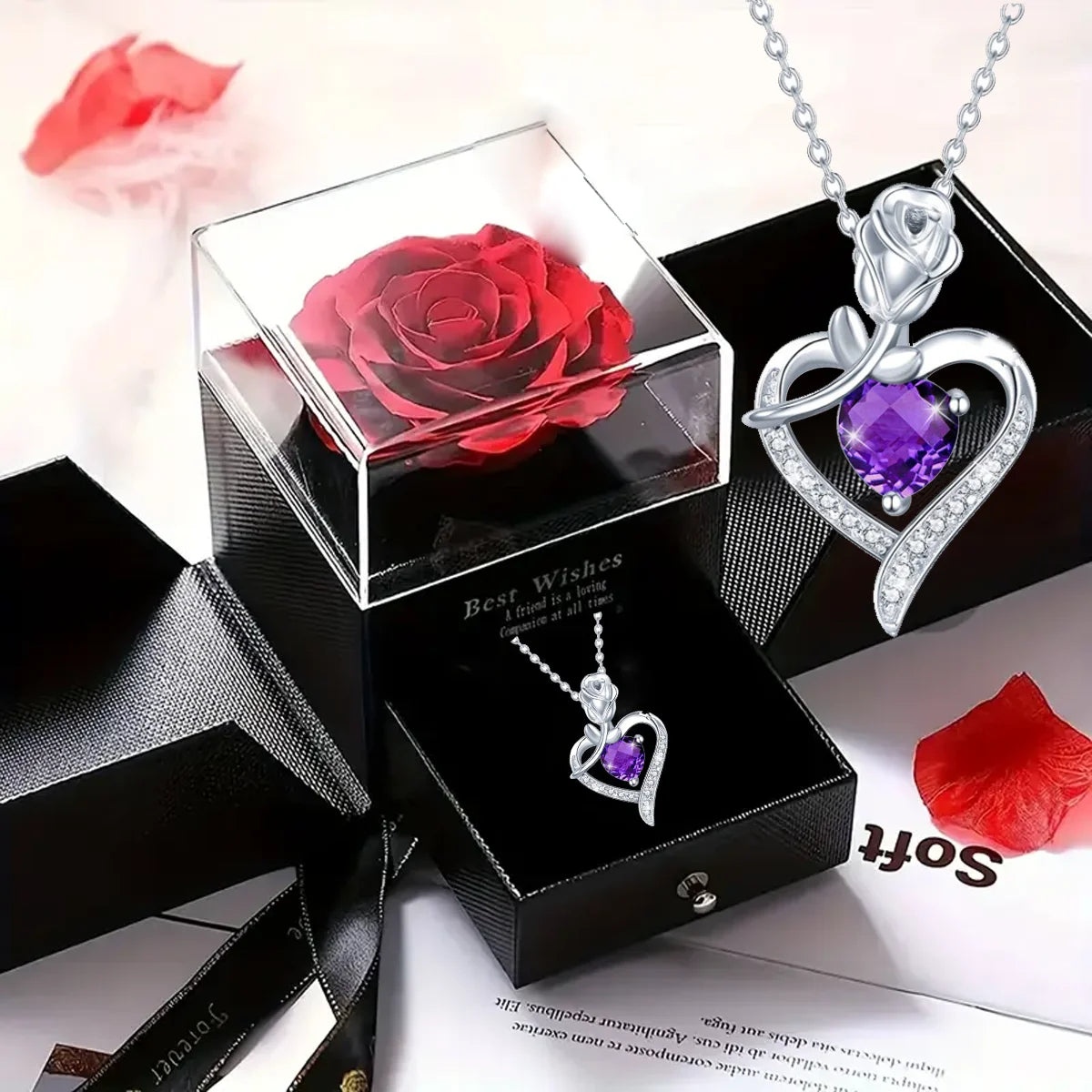 Jewelry Box with Heart Necklace