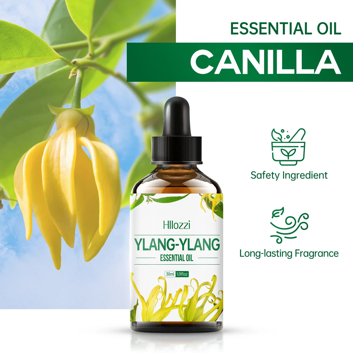 Ylang Ylang Essential Oil - Aromatherapy & Massage Oil